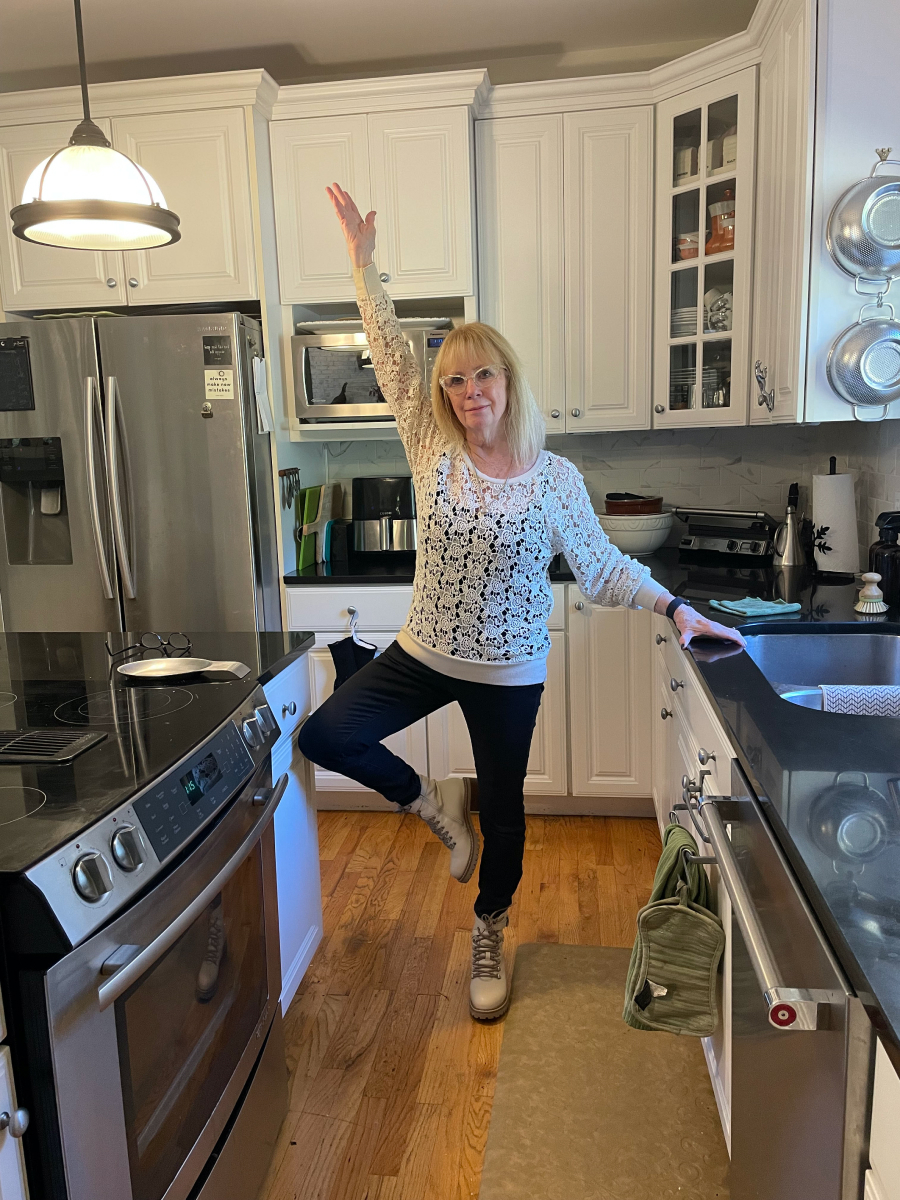 happy woman in the kitchen